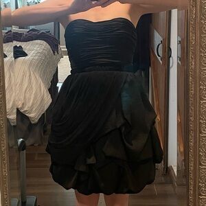 bebe Black Strapless Dress
